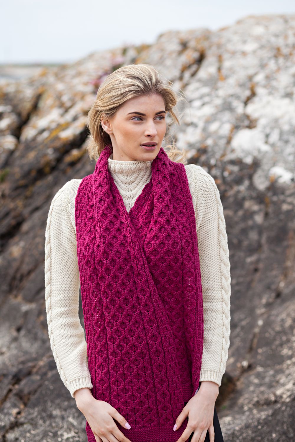 Merino Scarf Aran Islands Knitwear